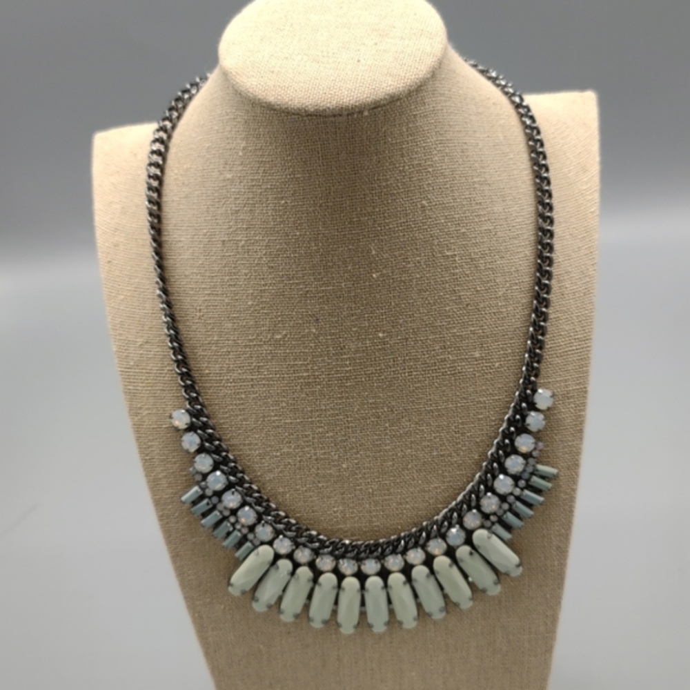 Spring Street Green Stone Adjustable Necklace